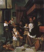 Jan Steen Festival of the St. Nikolaus oil painting reproduction